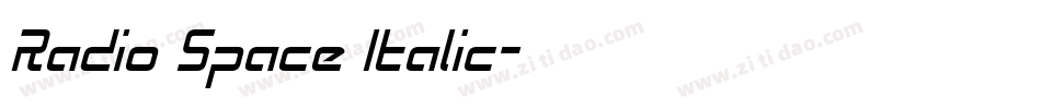 Radio Space Italic字体转换